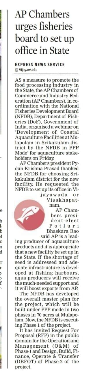 Ap Chambers urges fisheries board to set up office in state