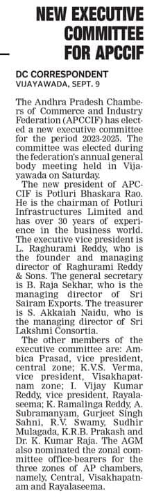 New Executive Committee for APCCIF