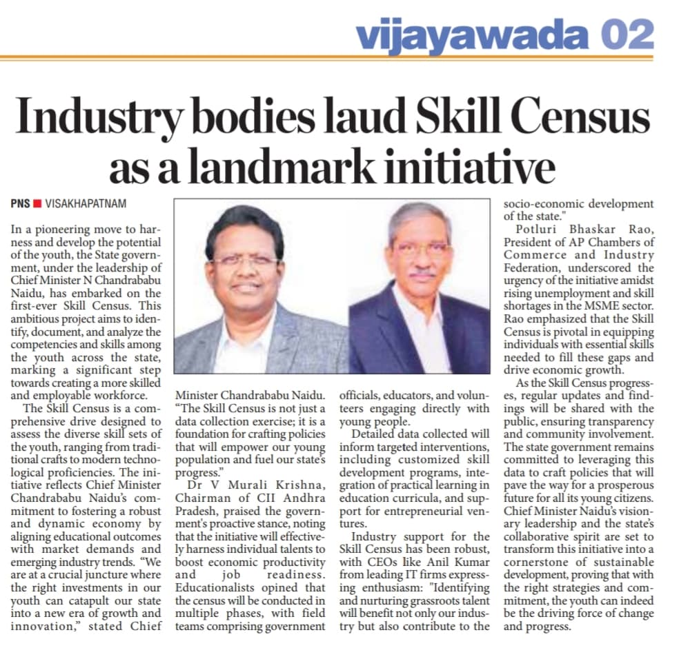 Industry Bodies laud Skill Censes as a landmark Initiative