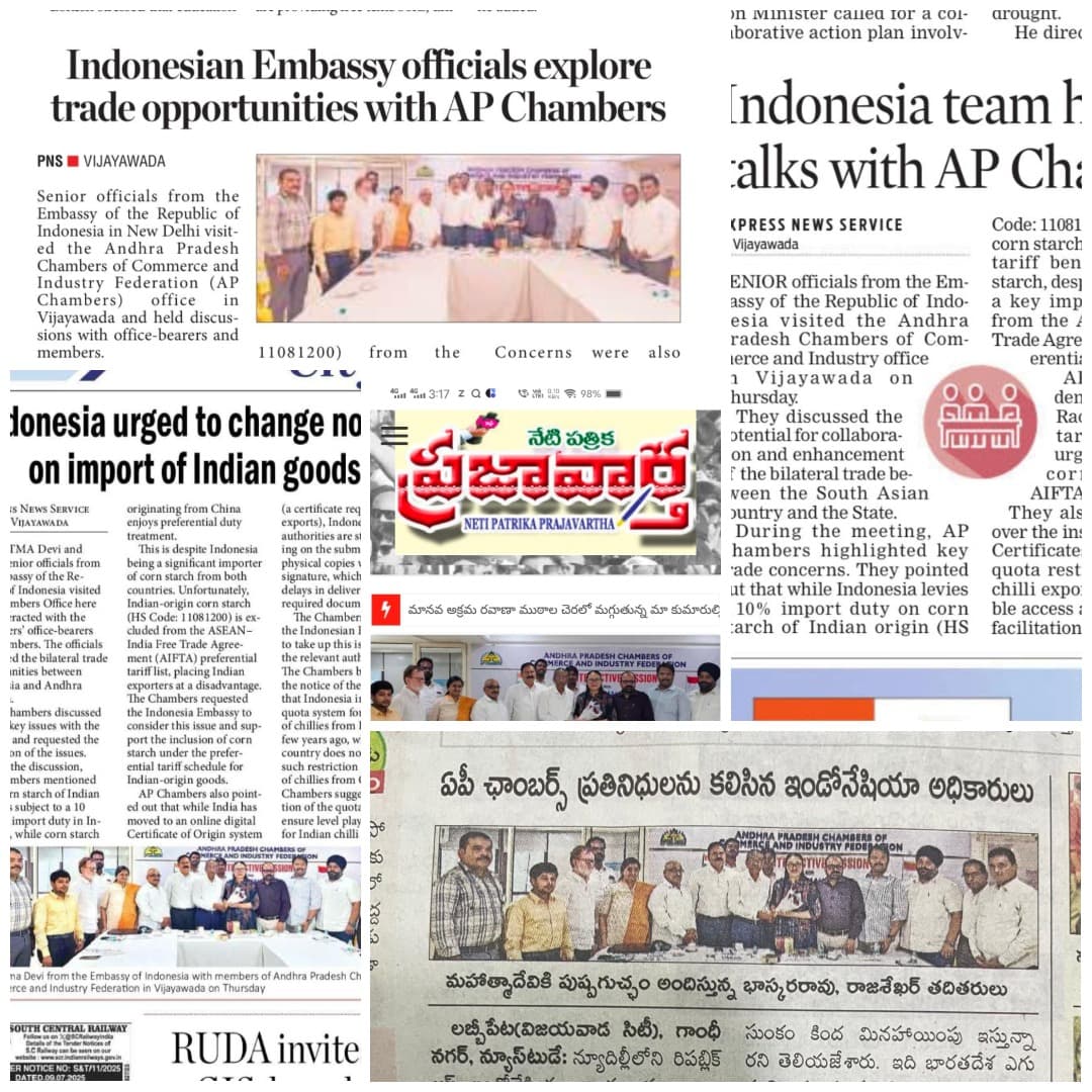 Indonesia Embassy Explore Trade Opportunities with AP Chambers.